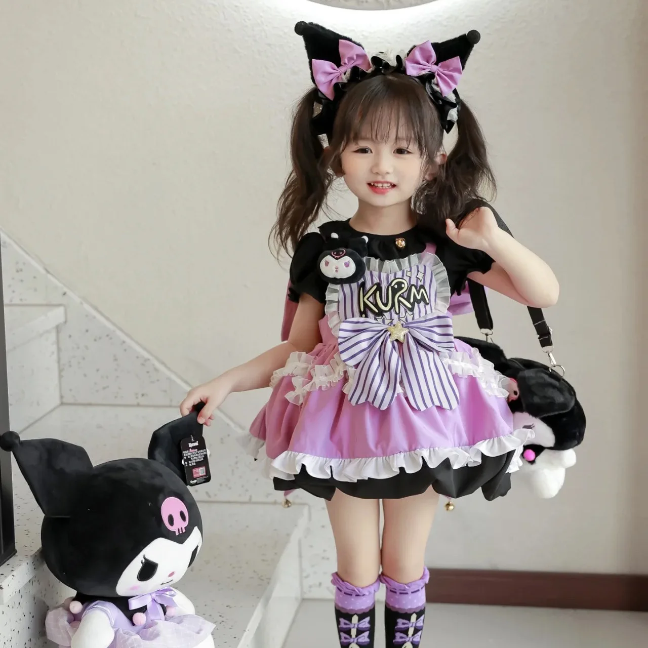 Юбка на подтяжках Kuromi Lolita, комплект из двух предметов с короткими рукавами, детская пышная юбка с героями мультфильмов, короткая юбка с длинными рукавами, костюм, юбка-тортик
Юбка на подтяжках Kuromi Lolita, комплект из двух предметов с короткими рукавами, детская пышная юбка с героями мультфильмов, короткая юбка с длинными рукавами, костюм, юбка-тортик