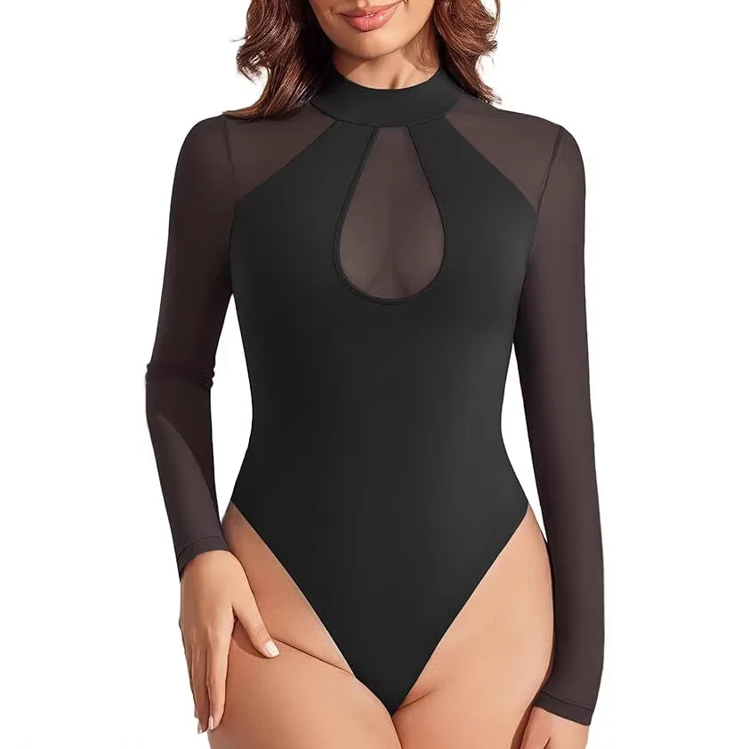 Sexy Bodysuit Long Sleeve Mesh Bodysuit Sheer See Through Bodysuit One Piece Sexy Jumpsuit For Women Clubwear Bodycon
Sexy Bodysuit Long Sleeve Mesh Bodysuit Sheer See Through Bodysuit One Piece Sexy Jumpsuit For Women Clubwear Bodycon