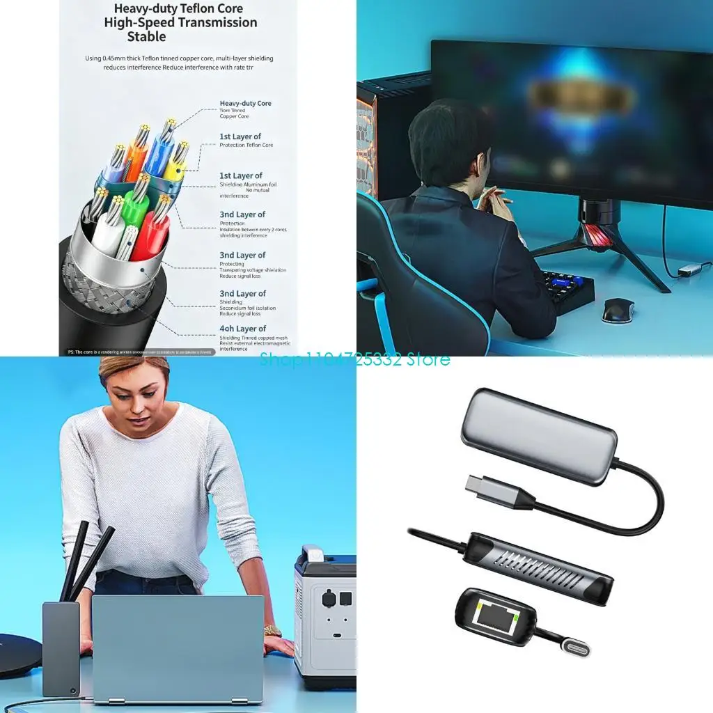 P5EA USB C to 5Gbps Gigabit LAN Adapters 5000Mbps Stable Connection Aluminum Build for Work and Home
P5EA USB C to 5Gbps Gigabit LAN Adapters 5000Mbps Stable Connection Aluminum Build for Work and Home