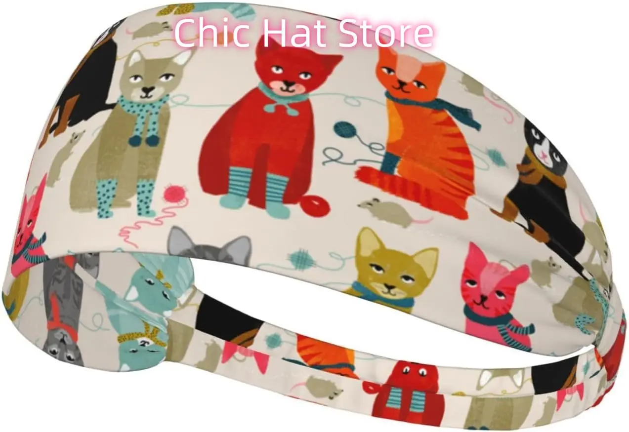 Cat Ladies Workout Headbands Fashion Sports Sweatbands Yoga Hairbands for Fitness Athletic Non Slip
Cat Ladies Workout Headbands Fashion Sports Sweatbands Yoga Hairbands for Fitness Athletic Non Slip