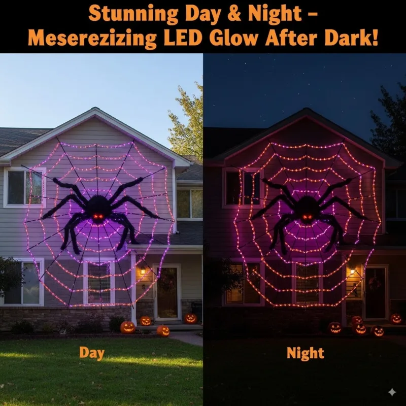 Halloween Spiders Decoration Simulation Glow Plush Black Spider Hanging Web Spider Outdoor Bar Haunted House Prank Scary Set New
Halloween Spiders Decoration Simulation Glow Plush Black Spider Hanging Web Spider Outdoor Bar Haunted House Prank Scary Set New