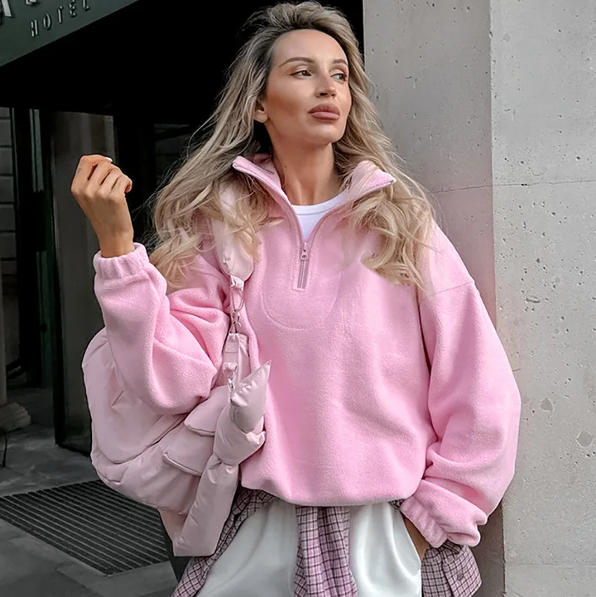 French Simple Lazy Style Fashion Women's Sports Sweater 2025 Autumn and Winter New Niche Solid Color Outerwear Tops
French Simple Lazy Style Fashion Women's Sports Sweater 2025 Autumn and Winter New Niche Solid Color Outerwear Tops