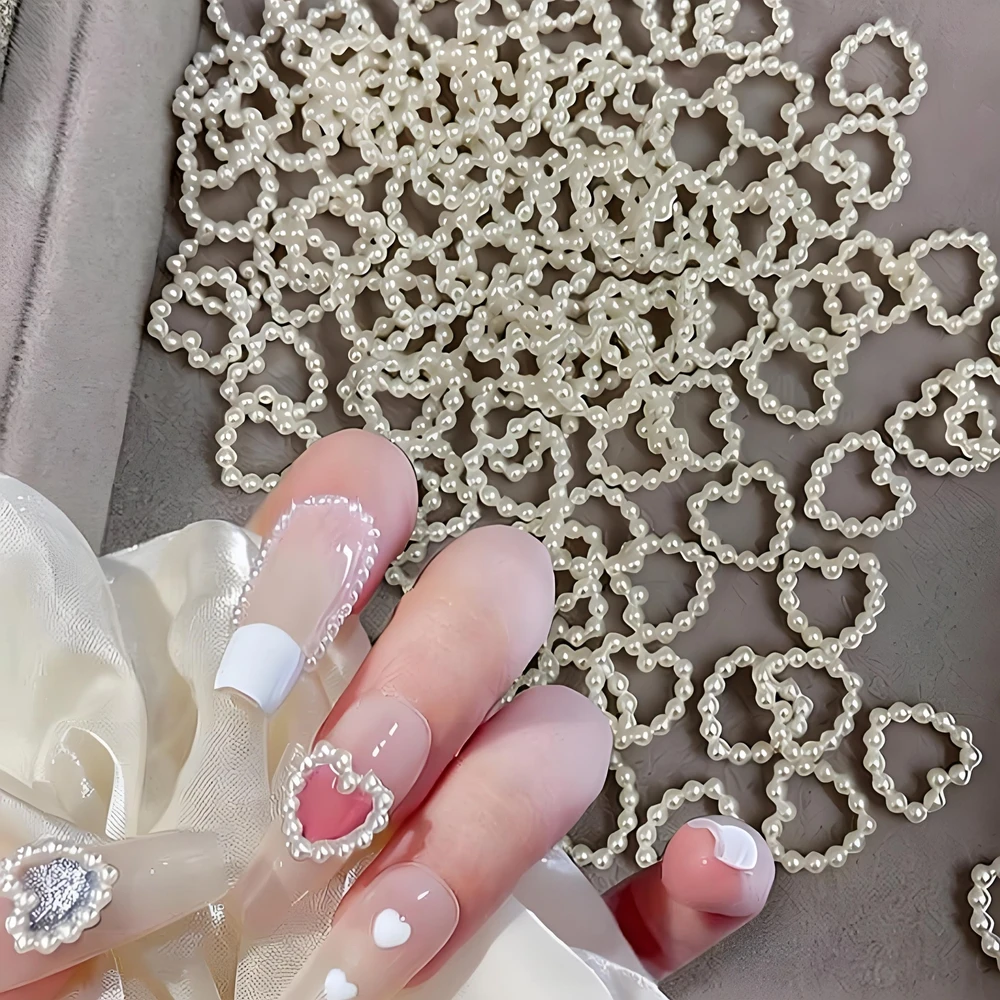 100PCS Pearlescent 3D Acrylic Nail Art Heart Frame Pearl Charm Accessories For Manicure Decor Nails Decoration Supplies Material
100PCS Pearlescent 3D Acrylic Nail Art Heart Frame Pearl Charm Accessories For Manicure Decor Nails Decoration Supplies Material