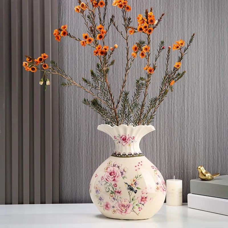 Ceramic Vase Home Decoration Living Room American Decoration Dried Flower Arrangement Ornament
Ceramic Vase Home Decoration Living Room American Decoration Dried Flower Arrangement Ornament