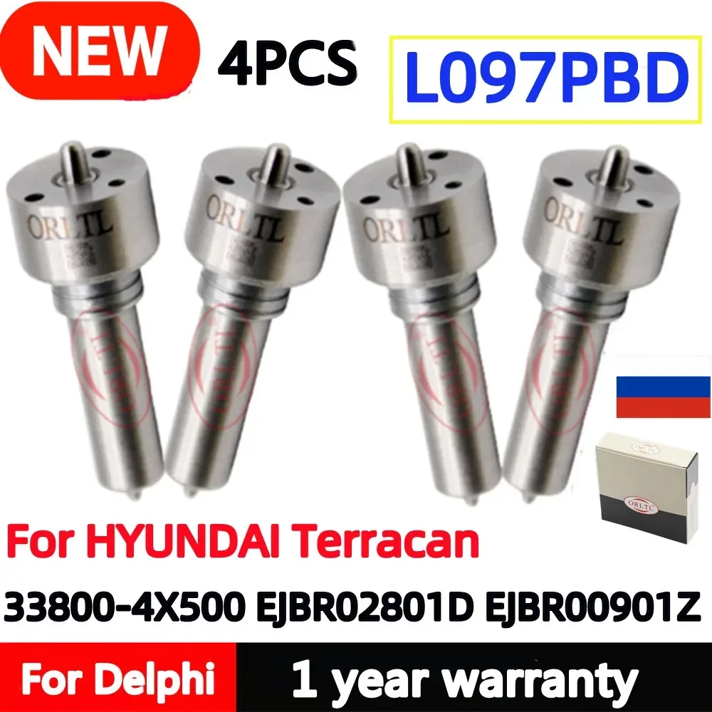 4PCS L097PBD L097PBC Injector 33800-4X500 EJBR02801D EJBR00901Z Diesel Sprayer Nozzle L097PRD For HYUNDAI Terracan
4PCS L097PBD L097PBC Injector 33800-4X500 EJBR02801D EJBR00901Z Diesel Sprayer Nozzle L097PRD For HYUNDAI Terracan