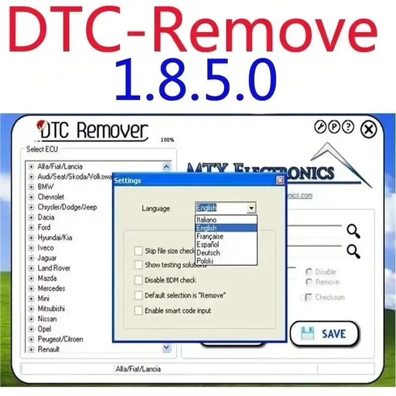 Сольвент MTX DTC 1.8.5.0 с Keygen + 9, дополнительное программное обеспечение для настройки ECU SW, растворитель кода от дефекта, ECU KESS KTAG FGTECH OBD2
Сольвент MTX DTC 1.8.5.0 с Keygen + 9, дополнительное программное обеспечение для настройки ECU SW, растворитель кода от дефекта, ECU KESS KTAG FGTECH OBD2