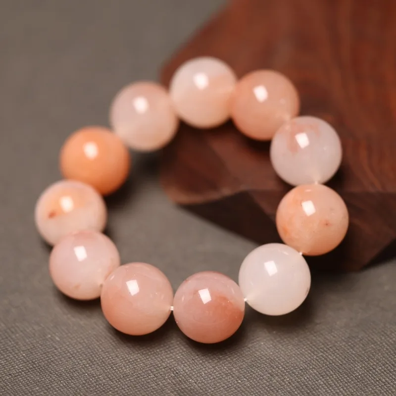 Exquisite Peach Blossom Stuffed Round Bead Bracelet, Fashionable and Elegant Unisex Bracelet
Exquisite Peach Blossom Stuffed Round Bead Bracelet, Fashionable and Elegant Unisex Bracelet