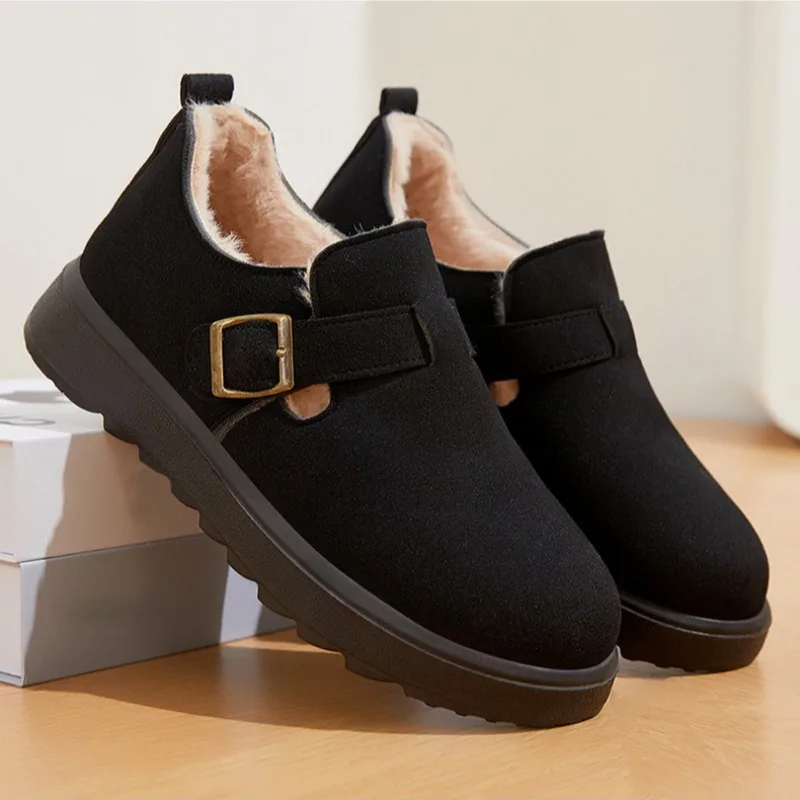 Winter New Women Suede Snow Boots 2025 Thicken Warm Plush Cottom Shoes Outdoor Non Slip Waterproof Casual Ankle Boots Size 36-41
Winter New Women Suede Snow Boots 2025 Thicken Warm Plush Cottom Shoes Outdoor Non Slip Waterproof Casual Ankle Boots Size 36-41