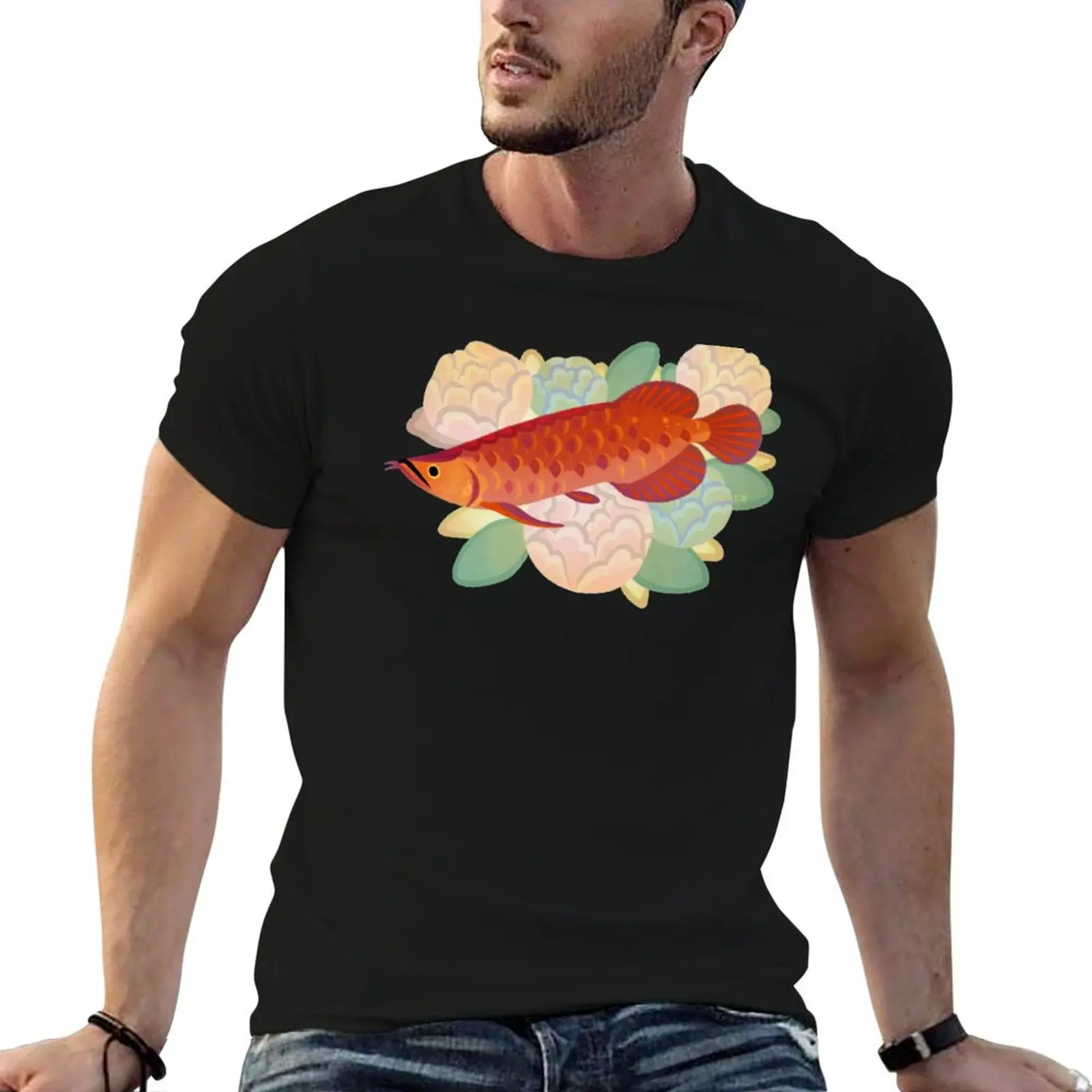 Arowana and peony 3 T-Shirt printed t shirts for man cotton tshirt 100% black cotton t-shirt plain for man package T-shirt
Arowana and peony 3 T-Shirt printed t shirts for man cotton tshirt 100% black cotton t-shirt plain for man package T-shirt