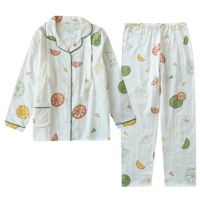 Cotton Yarn Double-layer Gauze Confinement Clothes Spring Summer Thin Postpartum Breastfeeding Pregnant Women Pajamas Plus Size
Cotton Yarn Double-layer Gauze Confinement Clothes Spring Summer Thin Postpartum Breastfeeding Pregnant Women Pajamas Plus Size