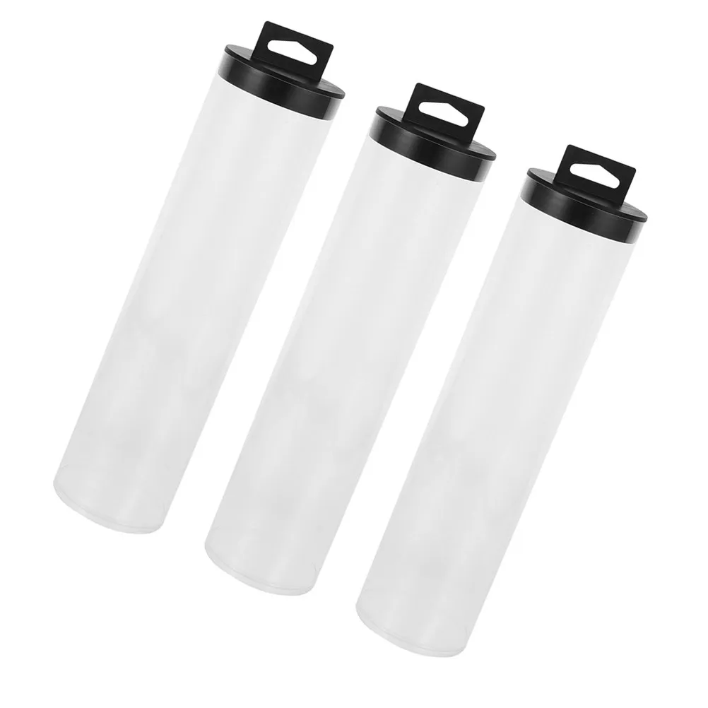 Набор из 3 прозрачных цилиндрических контейнеров для теннисных мячей из ПВХ с черными крышками, портативные спортивные аксессуары для хранения и тренировок, футляр для теннисных мячей
Набор из 3 прозрачных цилиндрических контейнеров для теннисных мячей из ПВХ с черными крышками, портативные спортивные аксессуары для хранения и тренировок, футляр для теннисных мячей