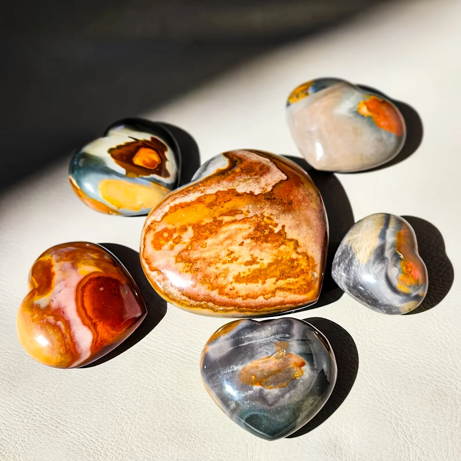 1PC ocean jasper crystal heart sculpture, rich colors and three-dimensional effect,home&office decor,ideal gift, Mother's Day
1PC ocean jasper crystal heart sculpture, rich colors and three-dimensional effect,home&office decor,ideal gift, Mother's Day