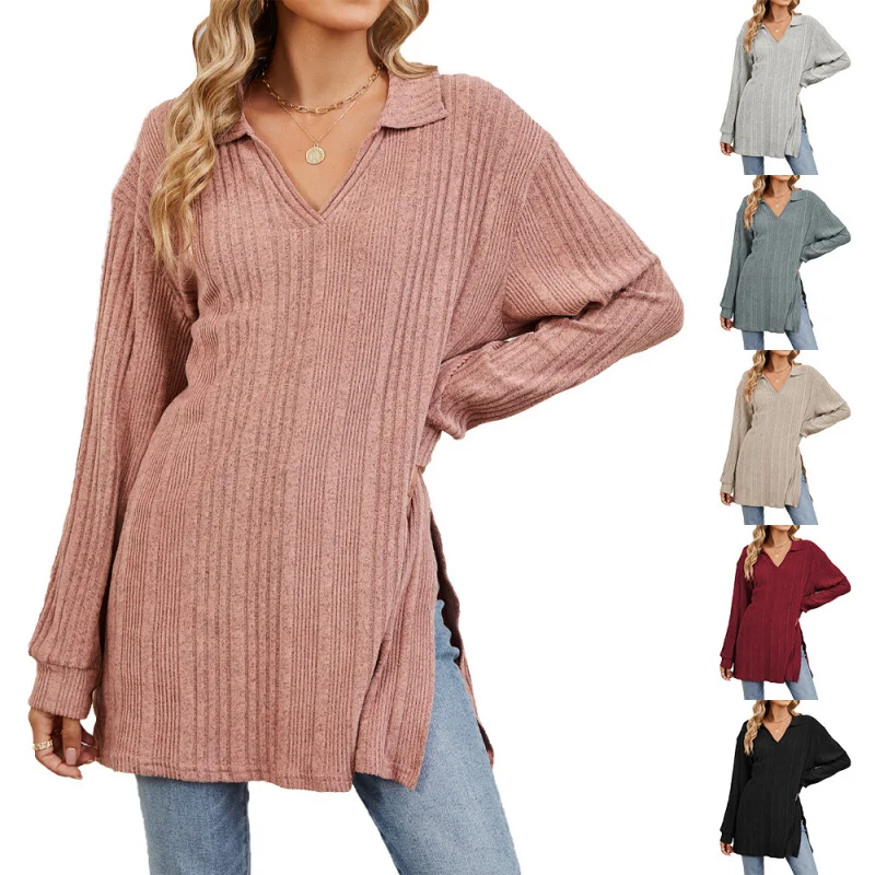 Hot-Selling New European and American Style2025Autumn and Winter New Solid ColorvLoose Fit Long Sleeve ShirtTWomen's-Shirt In
Hot-Selling New European and American Style2025Autumn and Winter New Solid ColorvLoose Fit Long Sleeve ShirtTWomen's-Shirt In