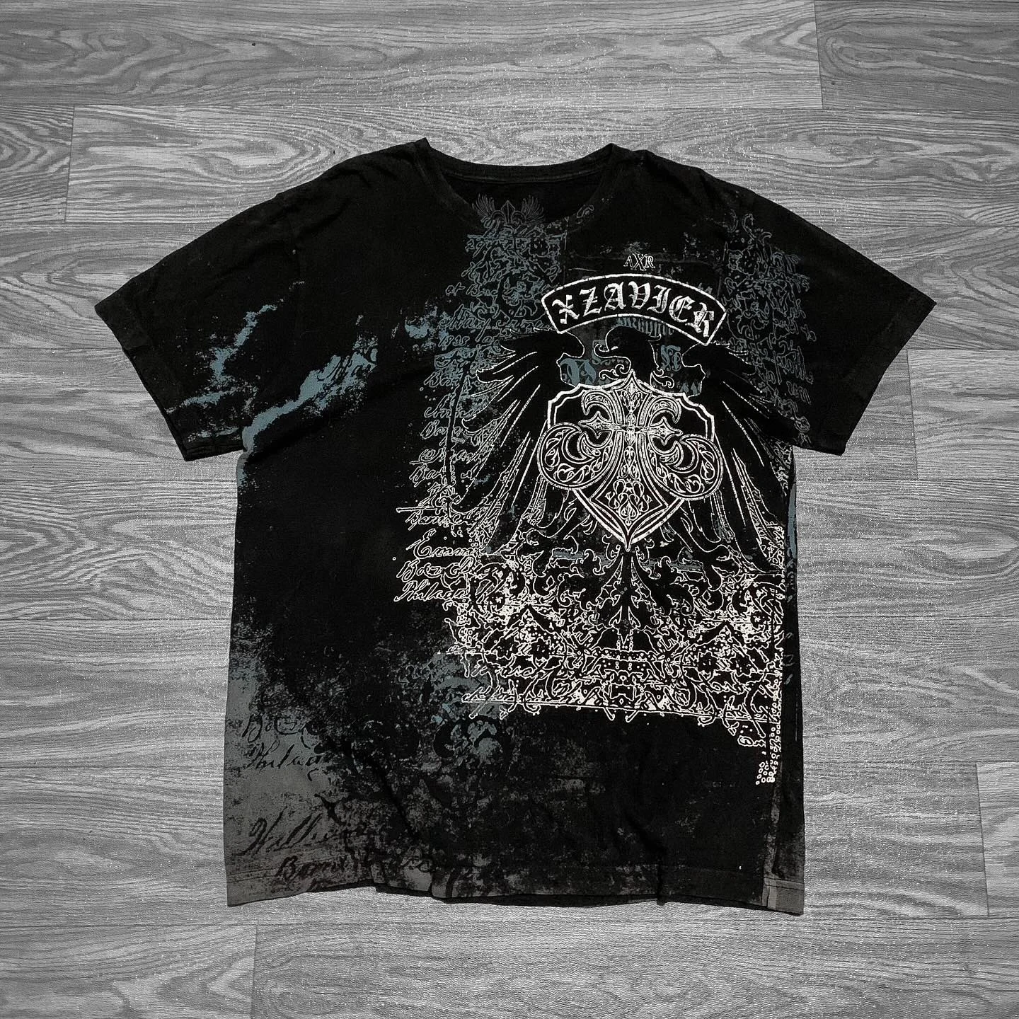 Retro XAR shirt skull printing stylish graphics top street style loose clothing double-sided printed stylish top
Retro XAR shirt skull printing stylish graphics top street style loose clothing double-sided printed stylish top