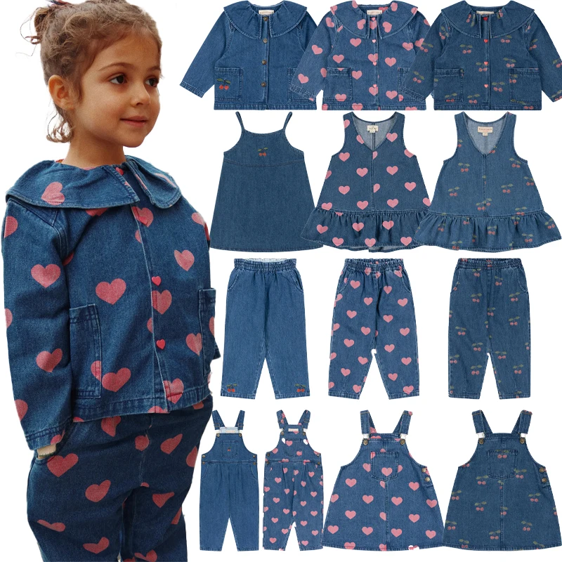 2024 New Autumn Winter Girls Love Printed Denim Dress Baby Girl Cute Denim Jacket Kids Cowboy Pants Set Children's Overalls
2024 New Autumn Winter Girls Love Printed Denim Dress Baby Girl Cute Denim Jacket Kids Cowboy Pants Set Children's Overalls