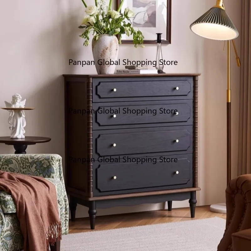 French Retro Solid Wood Bedroom Storage Cabinet Small End of the Middle Household Drawer for Living Room Furniture
French Retro Solid Wood Bedroom Storage Cabinet Small End of the Middle Household Drawer for Living Room Furniture