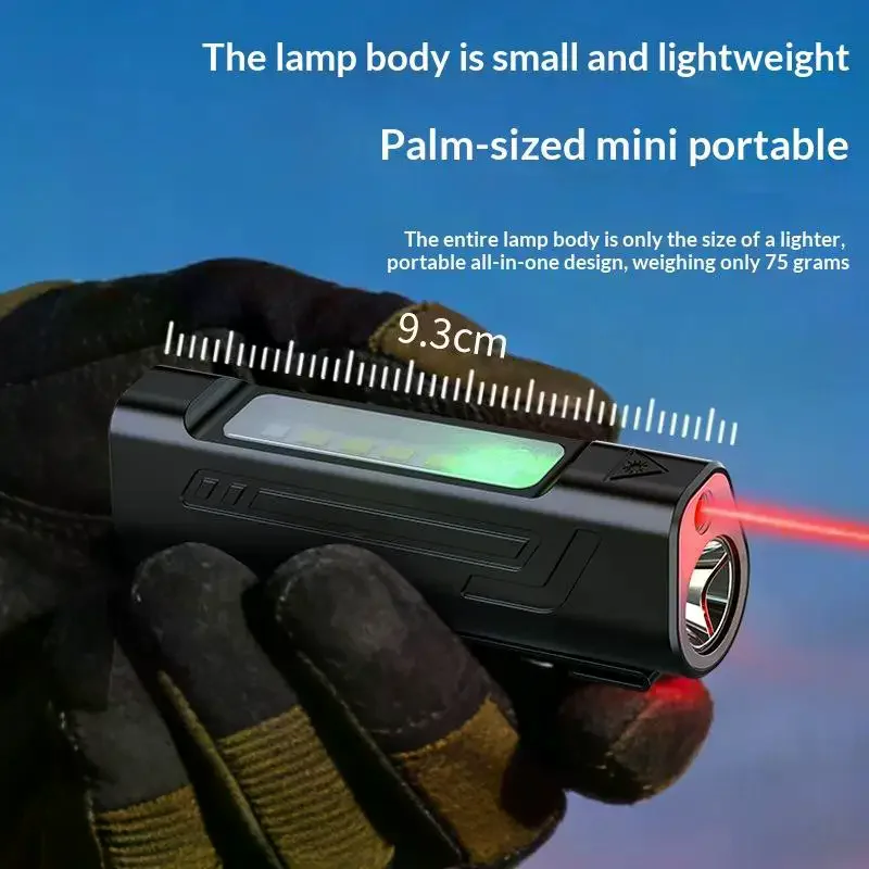 Portable LED Flashlight Waterproof Front Warning Work Light Type-C Charging Night Ride Headlight Outdoor Cycling Equipment
Portable LED Flashlight Waterproof Front Warning Work Light Type-C Charging Night Ride Headlight Outdoor Cycling Equipment
