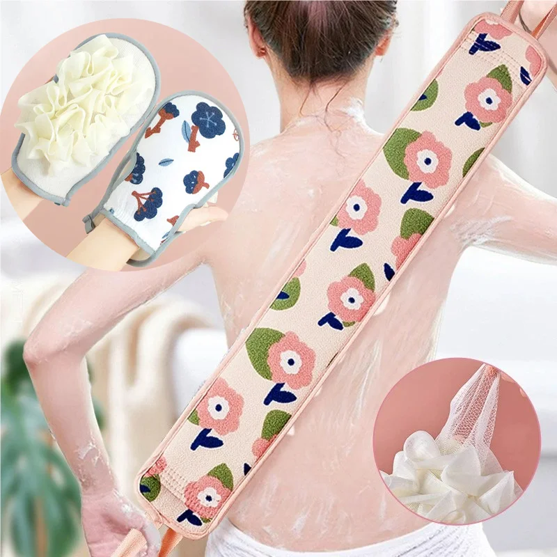 Bathing Scrubber Gloves Sponge Two-in-one Mud Rubbing Bathing Flowers Pull Back Strip Bath Towel Sets Bath Brush Body
Bathing Scrubber Gloves Sponge Two-in-one Mud Rubbing Bathing Flowers Pull Back Strip Bath Towel Sets Bath Brush Body