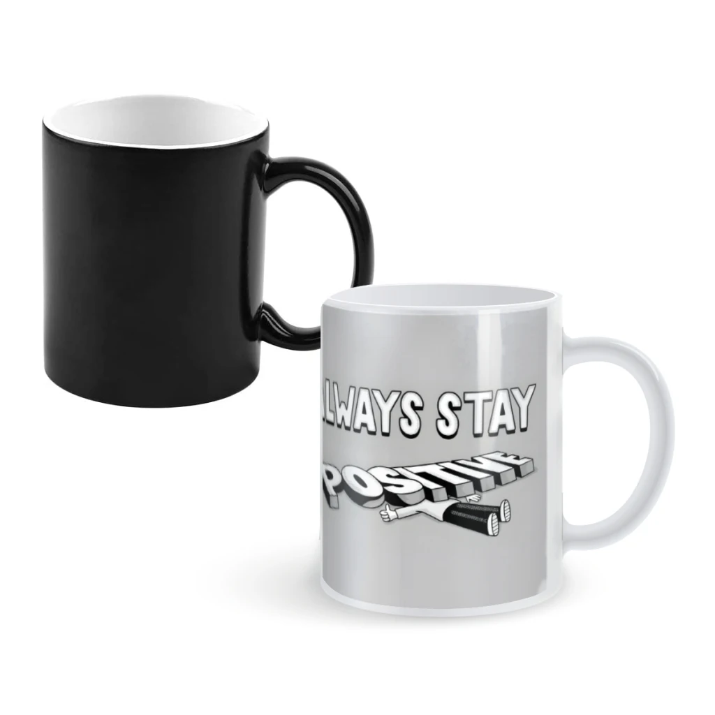 Stay PositiveCoffee Mugs And Mug Creative Color Change Tea Cup Ceramic Milk Cups Novelty Gifts
Stay PositiveCoffee Mugs And Mug Creative Color Change Tea Cup Ceramic Milk Cups Novelty Gifts