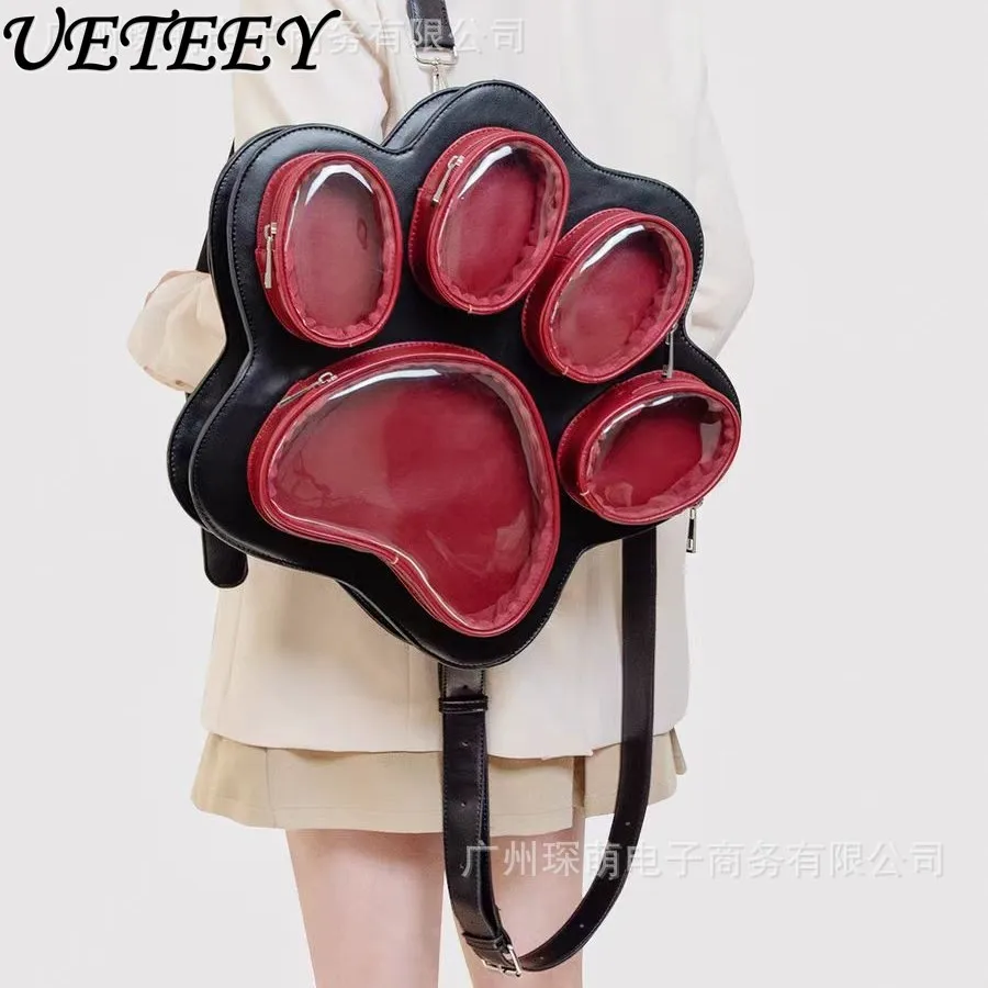 Новинка 2024 года, многослойная сумка для боли с кошачьими когтями, женская японская милая сумка-мессенджер из искусственной кожи для девочек, большой вместительный рюкзак для косплея Y2k
Новинка 2024 года, многослойная сумка для боли с кошачьими когтями, женская японская милая сумка-мессенджер из искусственной кожи для девочек, большой вместительный рюкзак для косплея Y2k