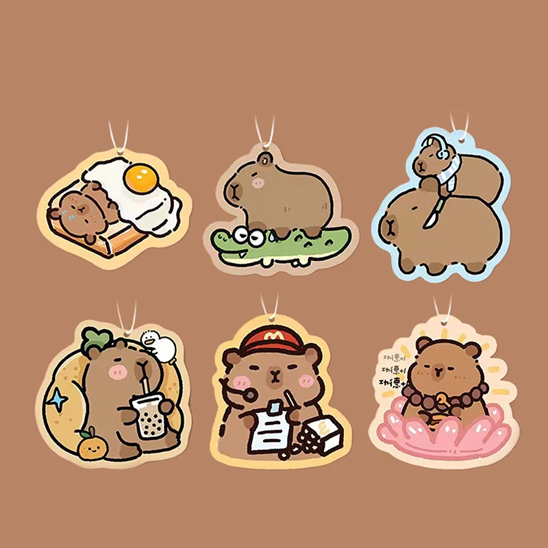 Cartoon Capybara Car Interior Air Freshener Perfume Aromatherapy Tablets Hanging Car Decoration Pendant Fragrant Tablet Decals
Cartoon Capybara Car Interior Air Freshener Perfume Aromatherapy Tablets Hanging Car Decoration Pendant Fragrant Tablet Decals