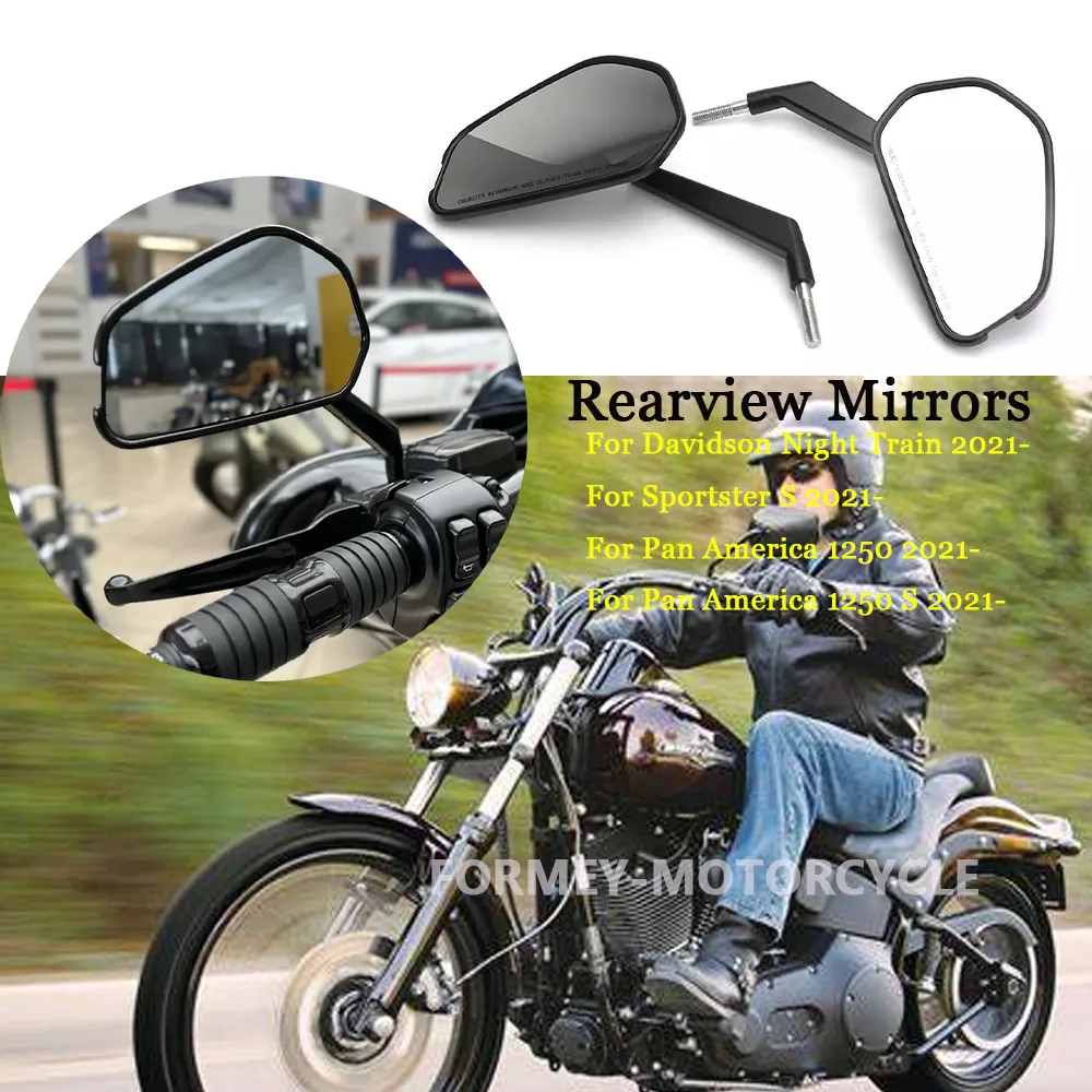 For Pan America 1250 2021- Sportster S Motorcycle Handlebar Rearview Rear View Mirror Side Mirrors Kit For Davidson Night Train
For Pan America 1250 2021- Sportster S Motorcycle Handlebar Rearview Rear View Mirror Side Mirrors Kit For Davidson Night Train
