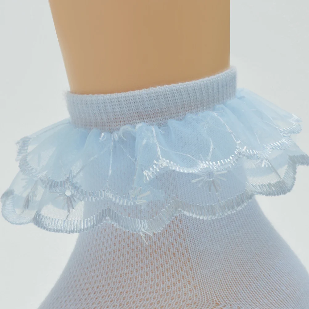 4Pairs Kids Ankle Socks Lace Decorated Breathable Sweat-Absorption for 0-3 Year Old Girls Wathet White Pink Yellow
4Pairs Kids Ankle Socks Lace Decorated Breathable Sweat-Absorption for 0-3 Year Old Girls Wathet White Pink Yellow