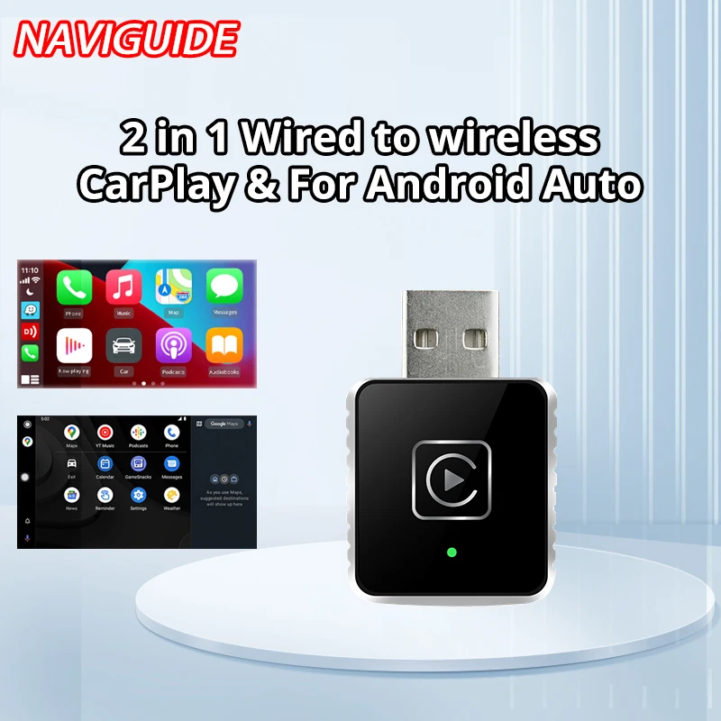 2in1 AI Smart Box Car Intelligent Systems Wireless CarPlay Dongle Wireless Android Auto Adapter For Car With Wired CarPlay
2in1 AI Smart Box Car Intelligent Systems Wireless CarPlay Dongle Wireless Android Auto Adapter For Car With Wired CarPlay