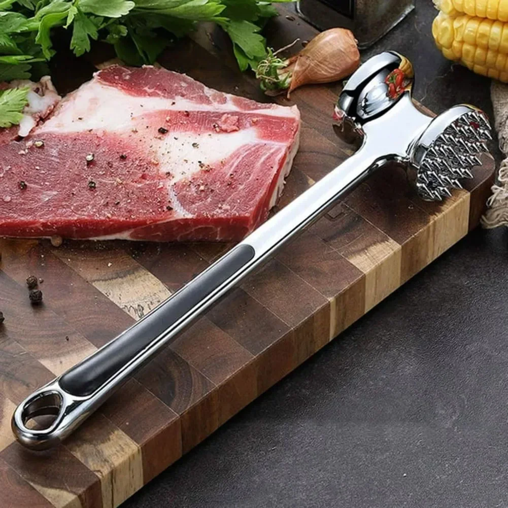 Stainless Steel Tenderizer Food Hammer Dishwasher Safe Double-sided Design Easy Cleaning Ergonomic Silicone Handle
Stainless Steel Tenderizer Food Hammer Dishwasher Safe Double-sided Design Easy Cleaning Ergonomic Silicone Handle