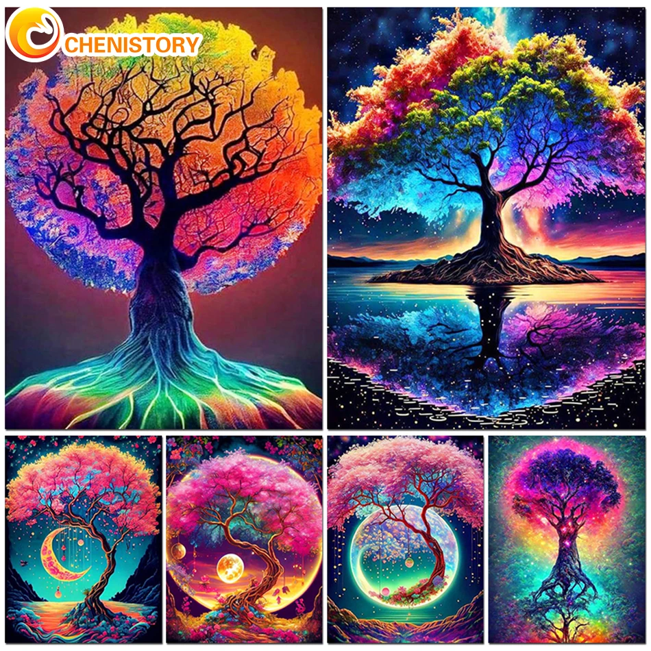 CHENISTORY Diamond Painting Black Night Tree Picture Diamond Mosaic Scenery 5D DIY Embroidery Art Cross Stitch Set Home Decor
CHENISTORY Diamond Painting Black Night Tree Picture Diamond Mosaic Scenery 5D DIY Embroidery Art Cross Stitch Set Home Decor