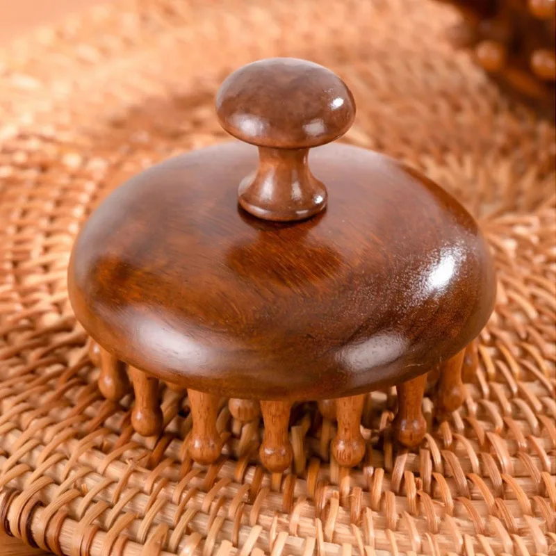 Luxurious Sandalwood Air Cushion Comb - Fine-Toothed Massager Natural Sandalwood Circular Tooth Guasha Scraping Body Massager
Luxurious Sandalwood Air Cushion Comb - Fine-Toothed Massager Natural Sandalwood Circular Tooth Guasha Scraping Body Massager