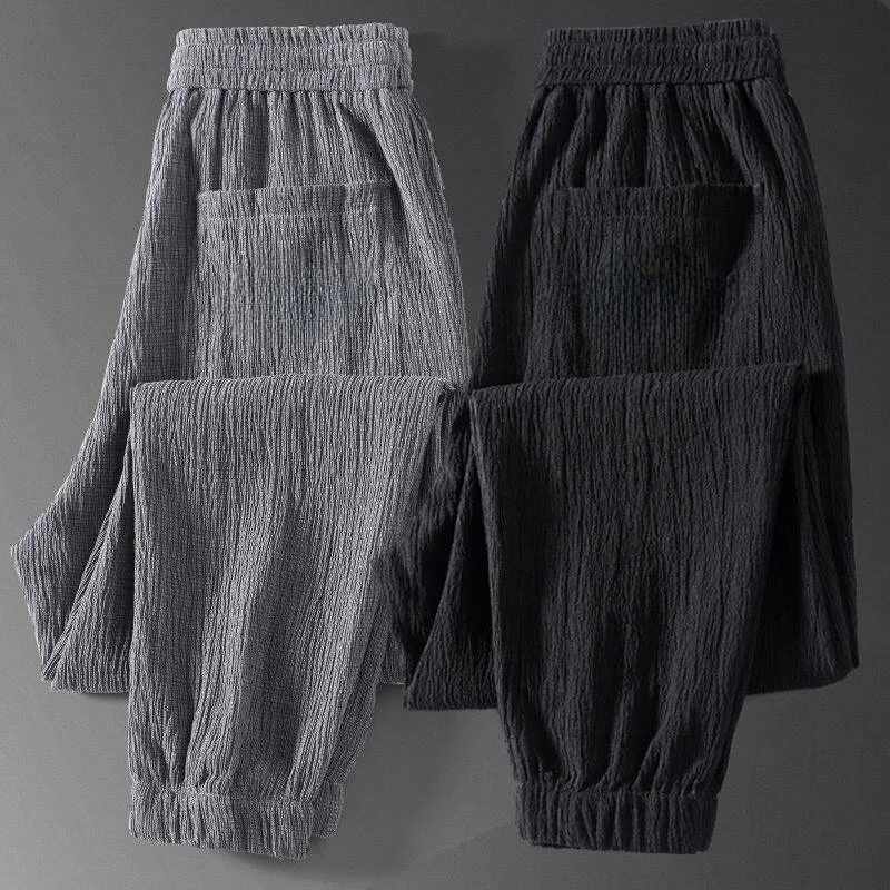 Men's Ice Silk Work Pants Breathable Quick Dry Lightweight Summer Casual Loose Fit Construction Site Labor Workwear Trousers
Men's Ice Silk Work Pants Breathable Quick Dry Lightweight Summer Casual Loose Fit Construction Site Labor Workwear Trousers
