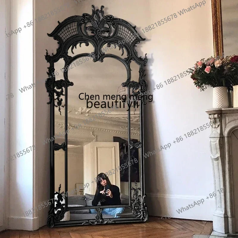 B178 cqyFrench carved full-length mirror retro wall-to-wall floor mirror luxury decorative wall-mounted full-length mirror
B178 cqyFrench carved full-length mirror retro wall-to-wall floor mirror luxury decorative wall-mounted full-length mirror