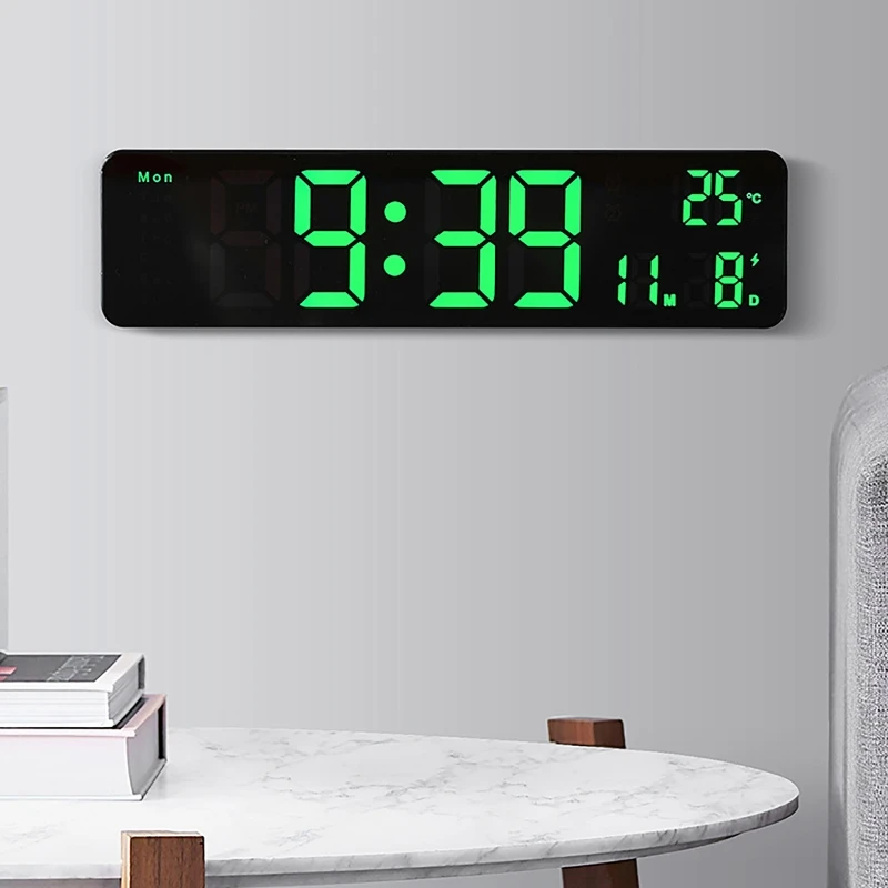 Digital Wall Clock Modern Design Temp Date Week Display Table Clock USB Plug-in LED Alarm Clock Study Living Room Decoration
Digital Wall Clock Modern Design Temp Date Week Display Table Clock USB Plug-in LED Alarm Clock Study Living Room Decoration