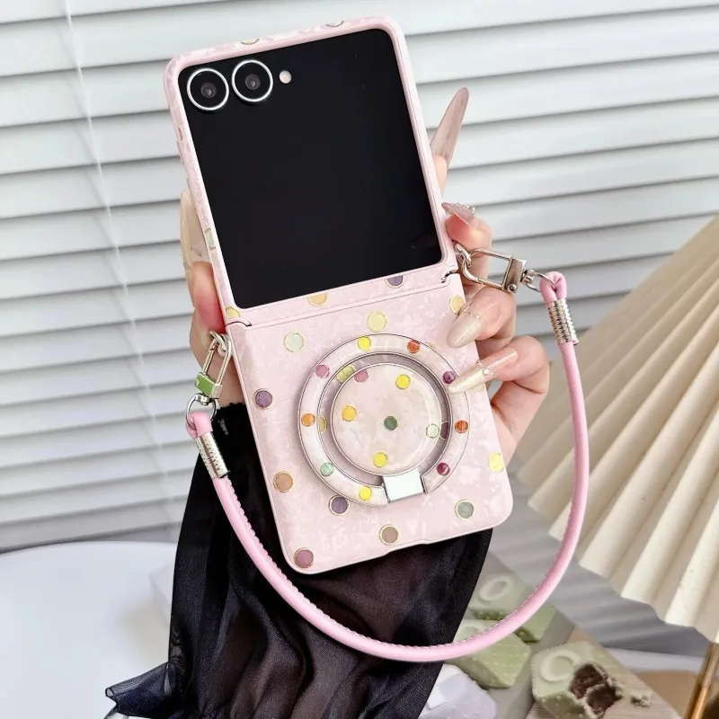 for Samsung Galaxy Z Flip 8 Flip7 Flip 6 5 Ins Colorful Polka Dot Pu Leather Magnetic Phone Case Bracket Strap Protective Cover
for Samsung Galaxy Z Flip 8 Flip7 Flip 6 5 Ins Colorful Polka Dot Pu Leather Magnetic Phone Case Bracket Strap Protective Cover
