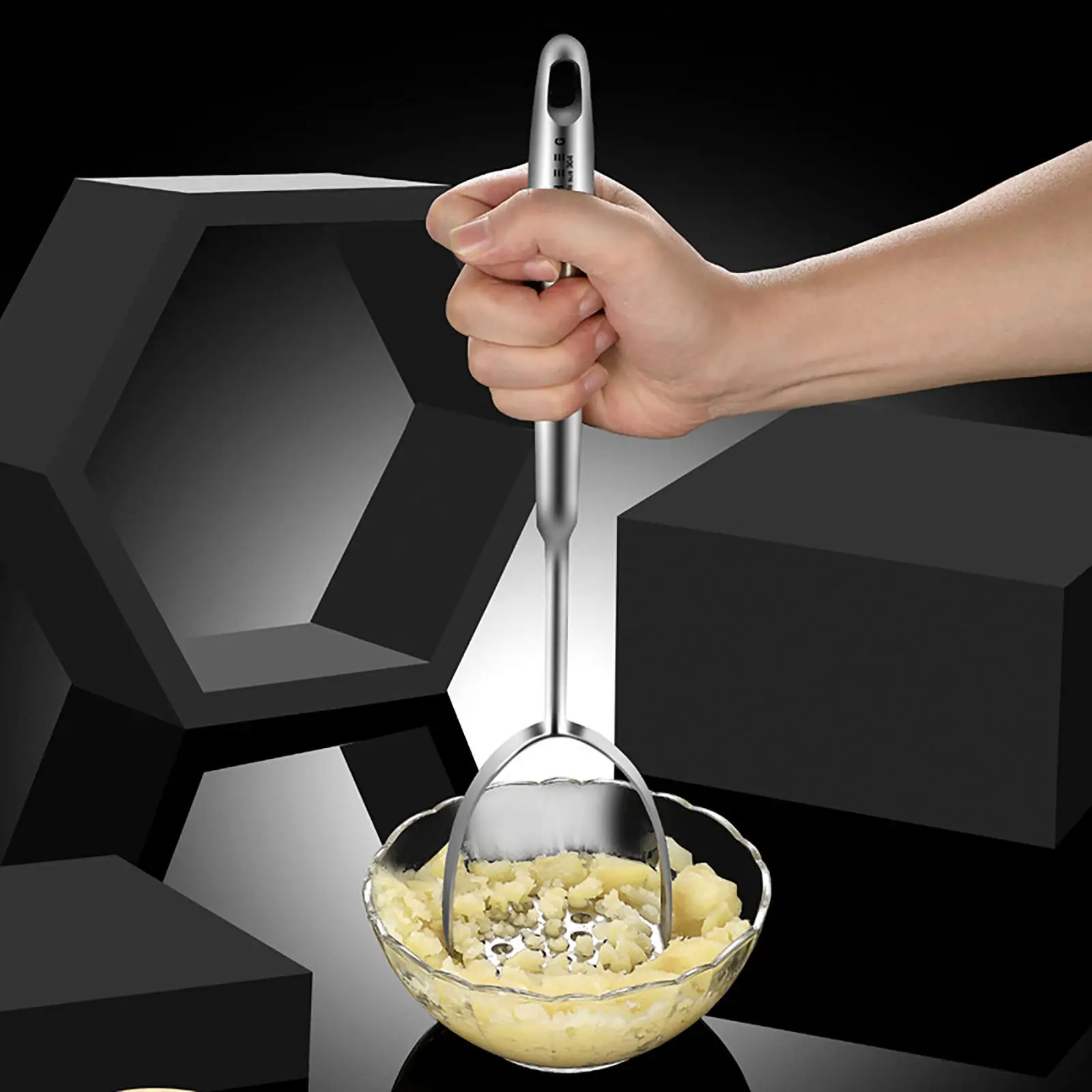 1Pcs Multipurpose Stainless Steel Potato Ricer Ergonomic Handle with Hanging Hole Labor Saving Lever for Home Kitchen Vegetable
1Pcs Multipurpose Stainless Steel Potato Ricer Ergonomic Handle with Hanging Hole Labor Saving Lever for Home Kitchen Vegetable