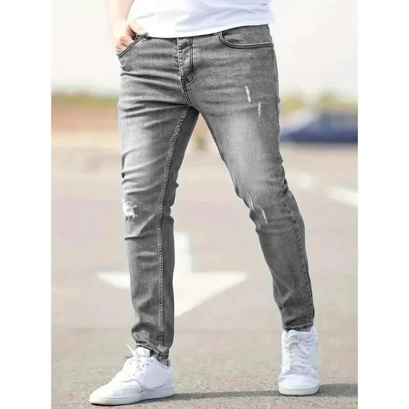 Men's Jeans Stretch Slim Fit Trousers Streetwear Classical Casual Pants Skinny Zipper Denim Designer Clothes Black Blue
Men's Jeans Stretch Slim Fit Trousers Streetwear Classical Casual Pants Skinny Zipper Denim Designer Clothes Black Blue