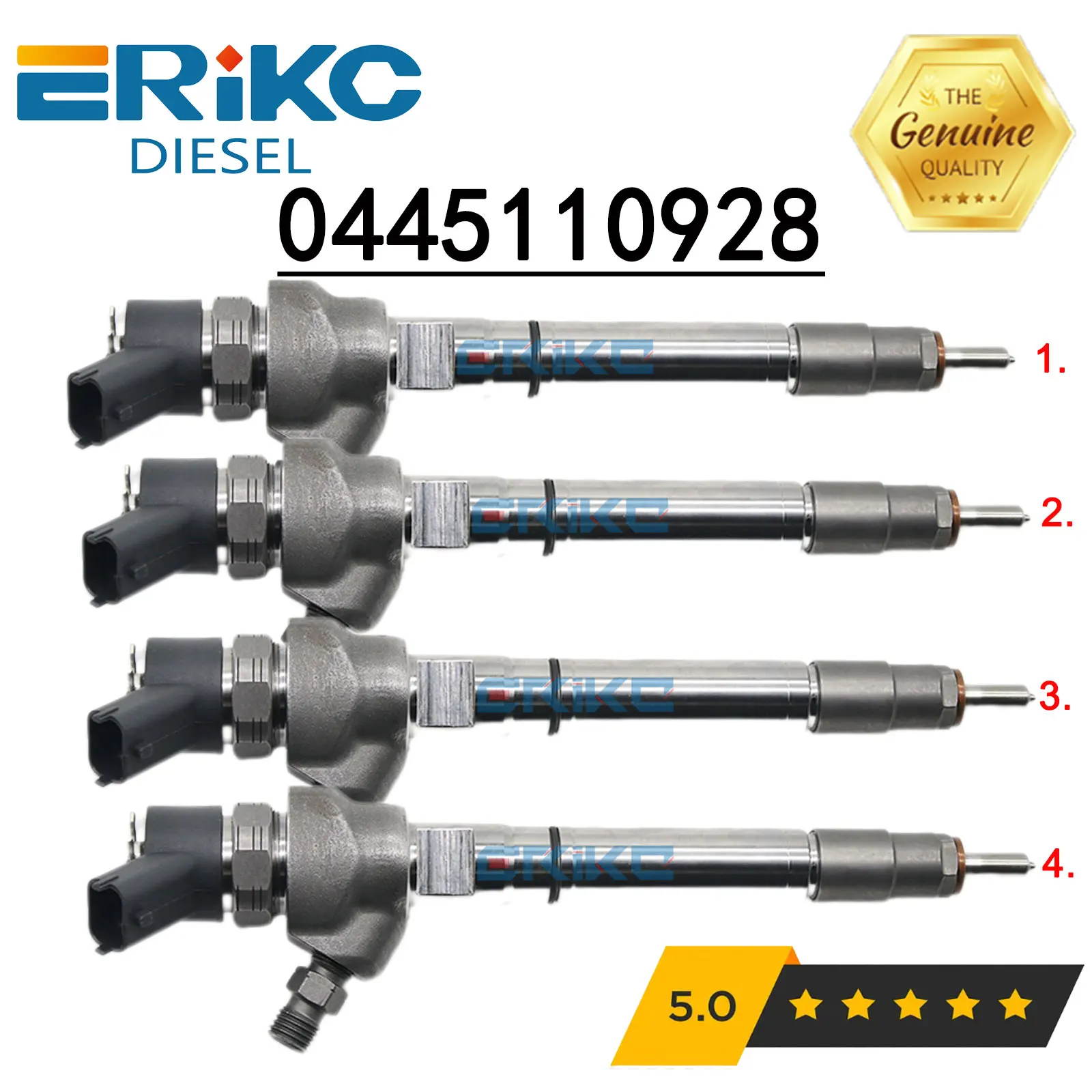 ERIKC 0445110928 Diesel Common Rail Injector 0 445 110 928 Repair Parts Injection Nozzle 0445 110 928 FOR Bosch Iveco F1C
ERIKC 0445110928 Diesel Common Rail Injector 0 445 110 928 Repair Parts Injection Nozzle 0445 110 928 FOR Bosch Iveco F1C