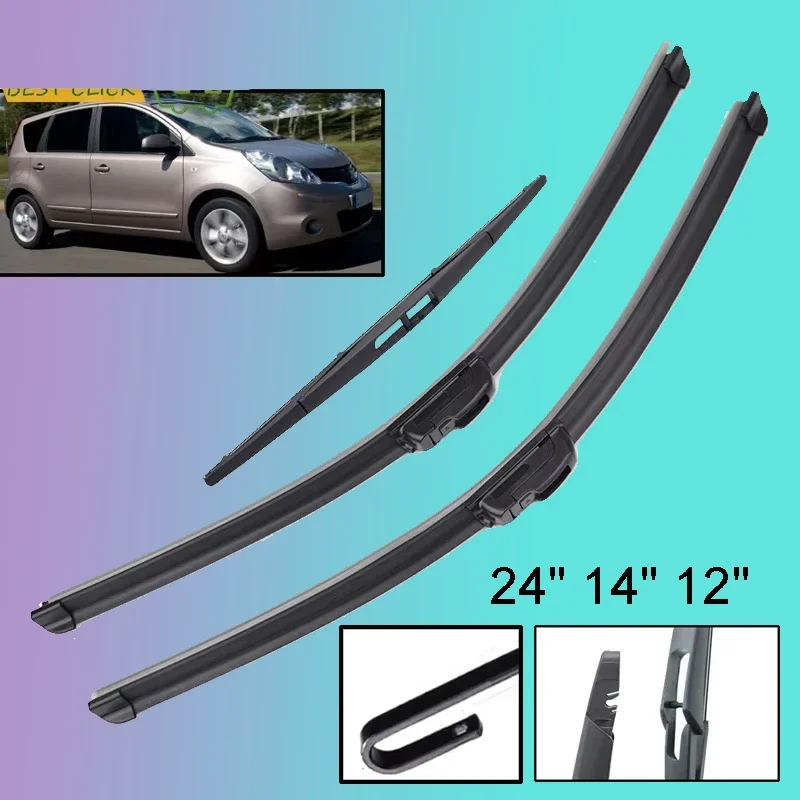 Car Windshield Windscreen Wiper Blades For Nissan Note MK1 2004 2005 2006 2007 2008 2009 2010 2011 2012 2013 Front Rear Wiper
Car Windshield Windscreen Wiper Blades For Nissan Note MK1 2004 2005 2006 2007 2008 2009 2010 2011 2012 2013 Front Rear Wiper