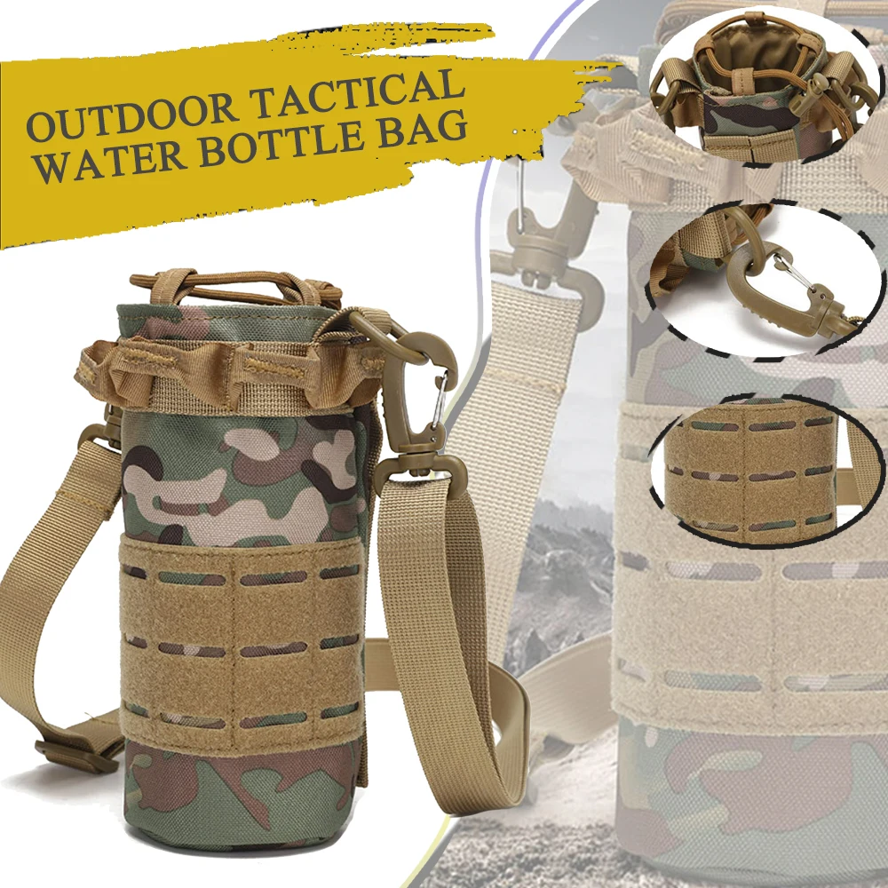 Outdoor Tactical Water Bag Molle Waist Hanging Water Cup Pouch with Shoulder Strap Drawstring Opening Hunting Camping Bottle Bag
Outdoor Tactical Water Bag Molle Waist Hanging Water Cup Pouch with Shoulder Strap Drawstring Opening Hunting Camping Bottle Bag