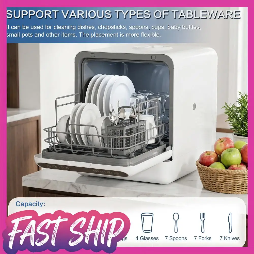 Настольная посудомоечная машина с встроенным резервуаром для воды 6 л, автоматическая, без подключения к водопроводу, 360° ° Двойной распылитель для квартир
Настольная посудомоечная машина с встроенным резервуаром для воды 6 л, автоматическая, без подключения к водопроводу, 360° ° Двойной распылитель для квартир