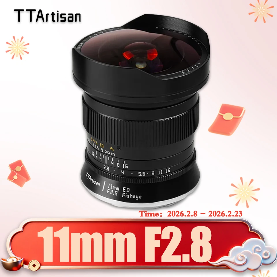 TTArtisan 11 мм F2.8 полнокадровый объектив MF Fisheye DSLR для фотосъемки Canon EOS-1D X Mark III EOS 5D Nikon D6 D850 D780 F
TTArtisan 11 мм F2.8 полнокадровый объектив MF Fisheye DSLR для фотосъемки Canon EOS-1D X Mark III EOS 5D Nikon D6 D850 D780 F