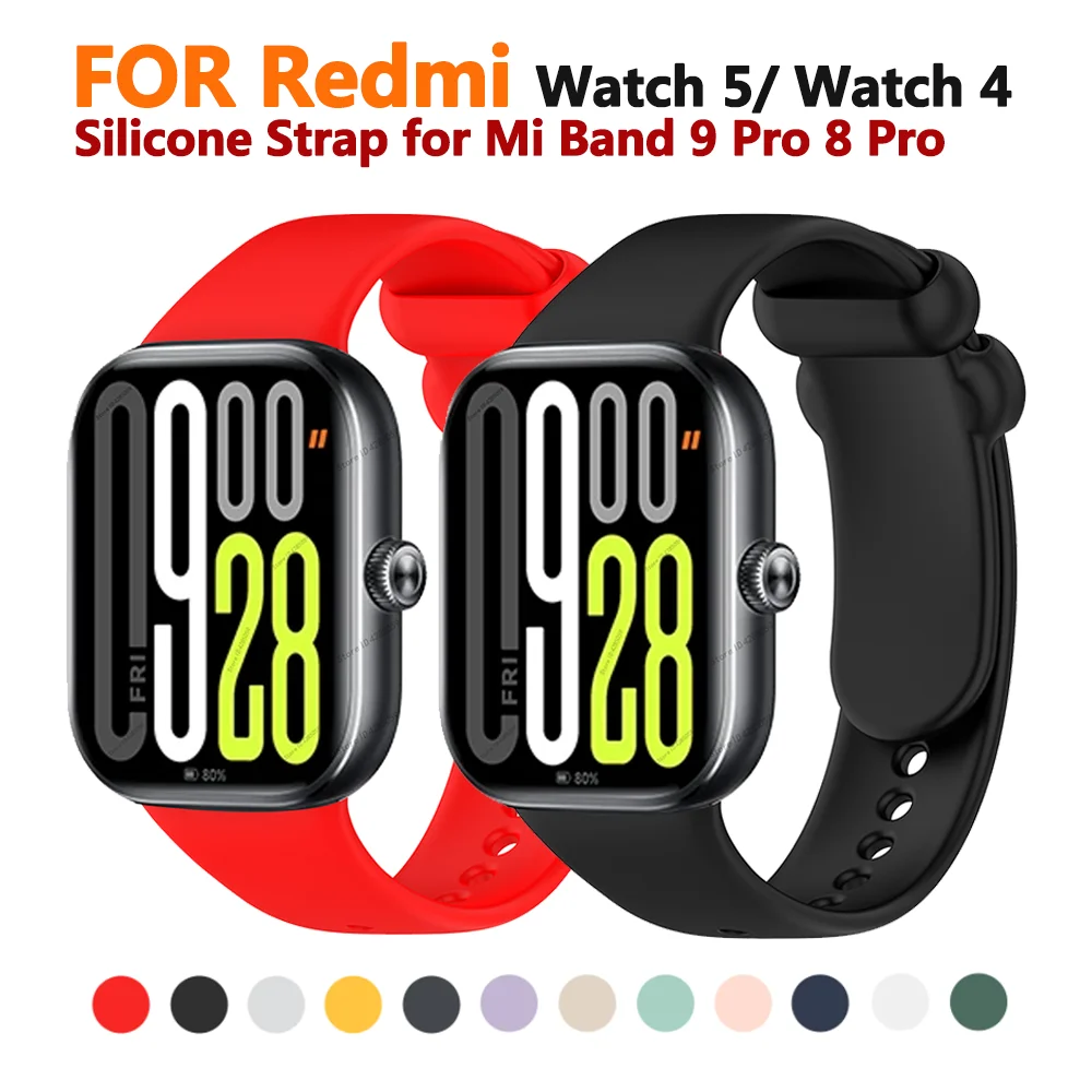 Спортивный ремешок для часов Redmi Watch 5, сменный браслет для умных часов Xiaomi Mi Band 9 Pro 8 Pro, силиконовый ремешок, аксессуары
Спортивный ремешок для часов Redmi Watch 5, сменный браслет для умных часов Xiaomi Mi Band 9 Pro 8 Pro, силиконовый ремешок, аксессуары