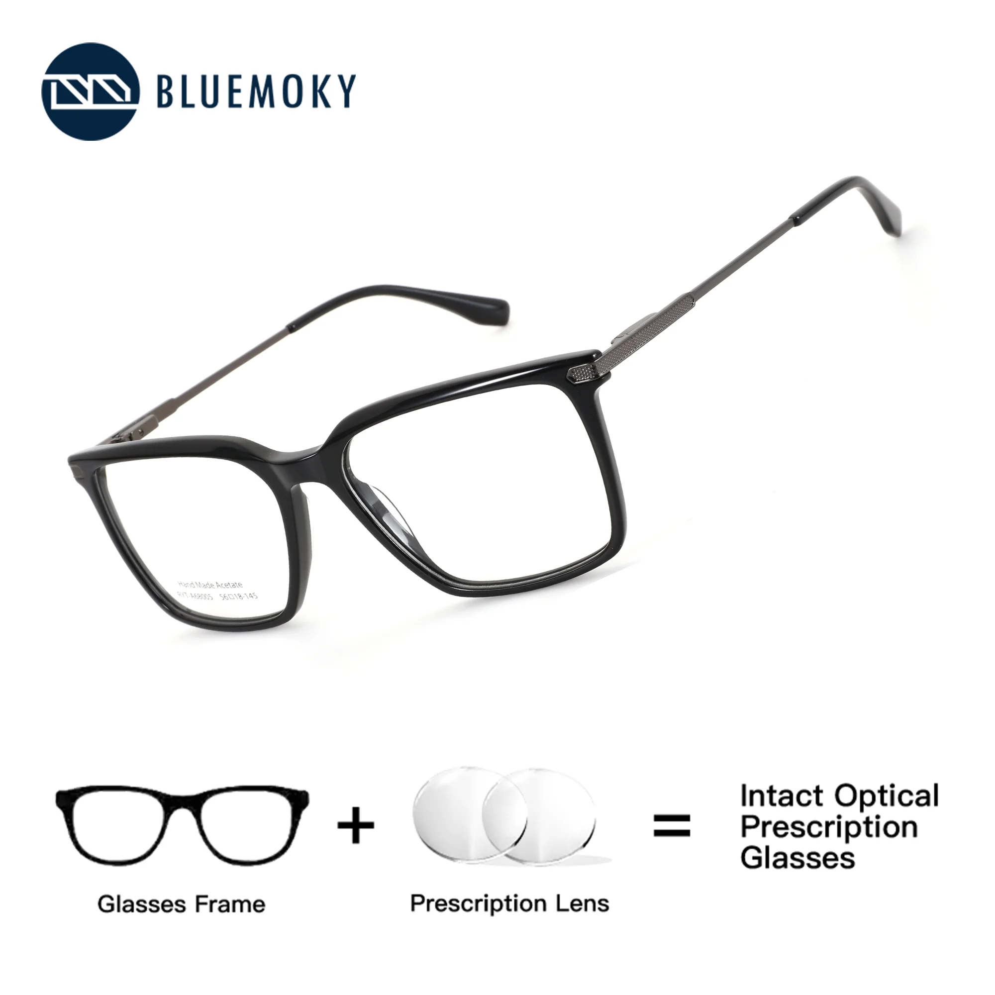 BLUEMOKY Square prescription glasses for men, rectangular myopia progressive anti blue light photochromic optics
BLUEMOKY Square prescription glasses for men, rectangular myopia progressive anti blue light photochromic optics