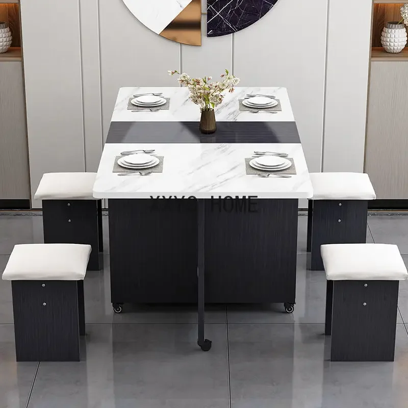 Modern Folding Dining Table Small Household Apartment Multi Functional Dining Tables Small Simple Rectangular Muebles Furniture
Modern Folding Dining Table Small Household Apartment Multi Functional Dining Tables Small Simple Rectangular Muebles Furniture
