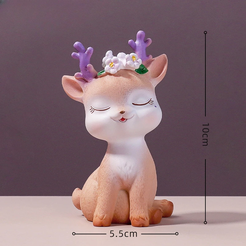 Mini Elf Deer Figurines Cartoon Resin Crafts Living Room Decoration Home Accessories Home Decor Car Decorative Gift for Children
Mini Elf Deer Figurines Cartoon Resin Crafts Living Room Decoration Home Accessories Home Decor Car Decorative Gift for Children