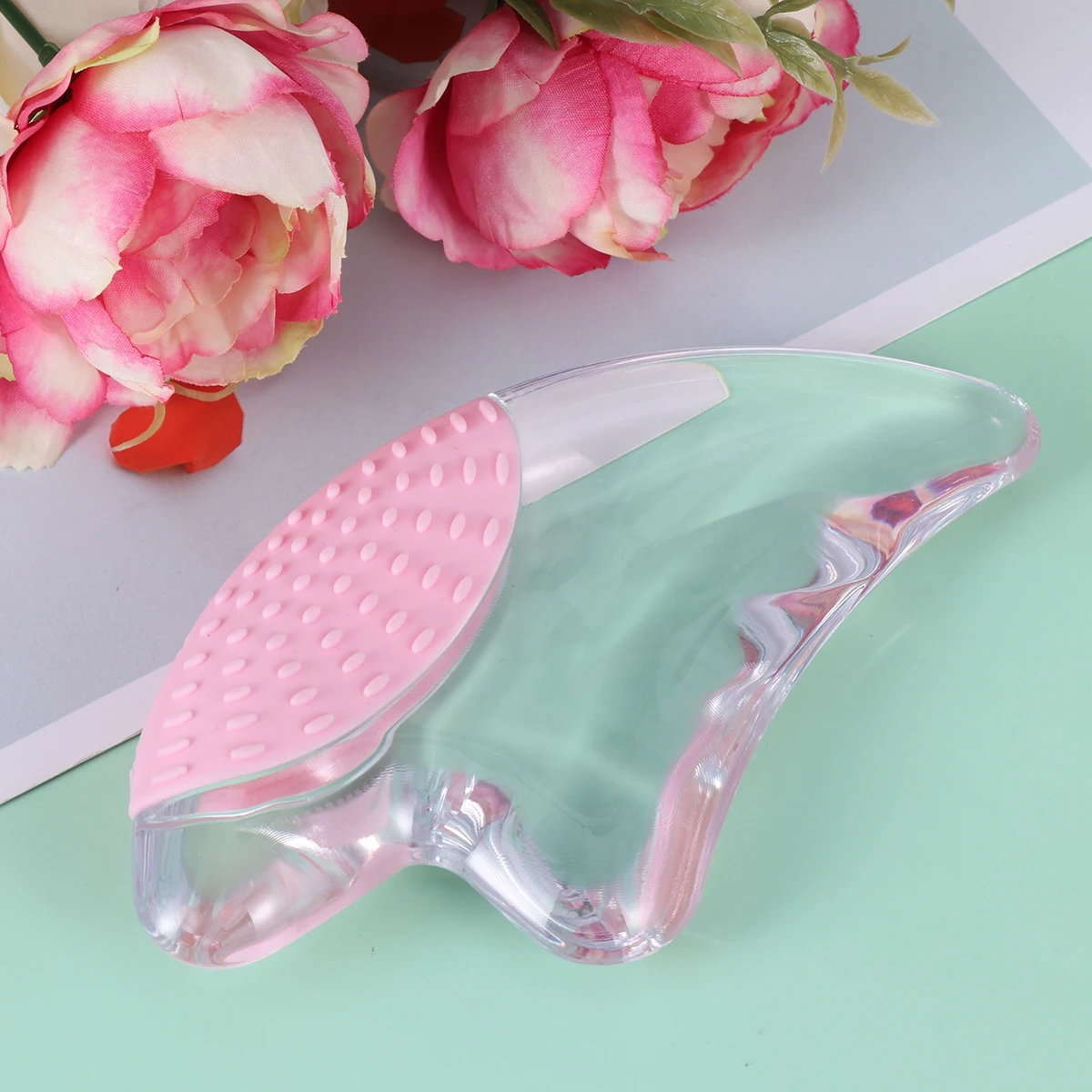 Crystal Gua Sha Plate Transparent Scraping Therapy Tool Skincare Facial Massage Scraping Treatment Resin Smooth Edge Face Lotion 
Crystal Gua Sha Plate Transparent Scraping Therapy Tool Skincare Facial Massage Scraping Treatment Resin Smooth Edge Face Lotion