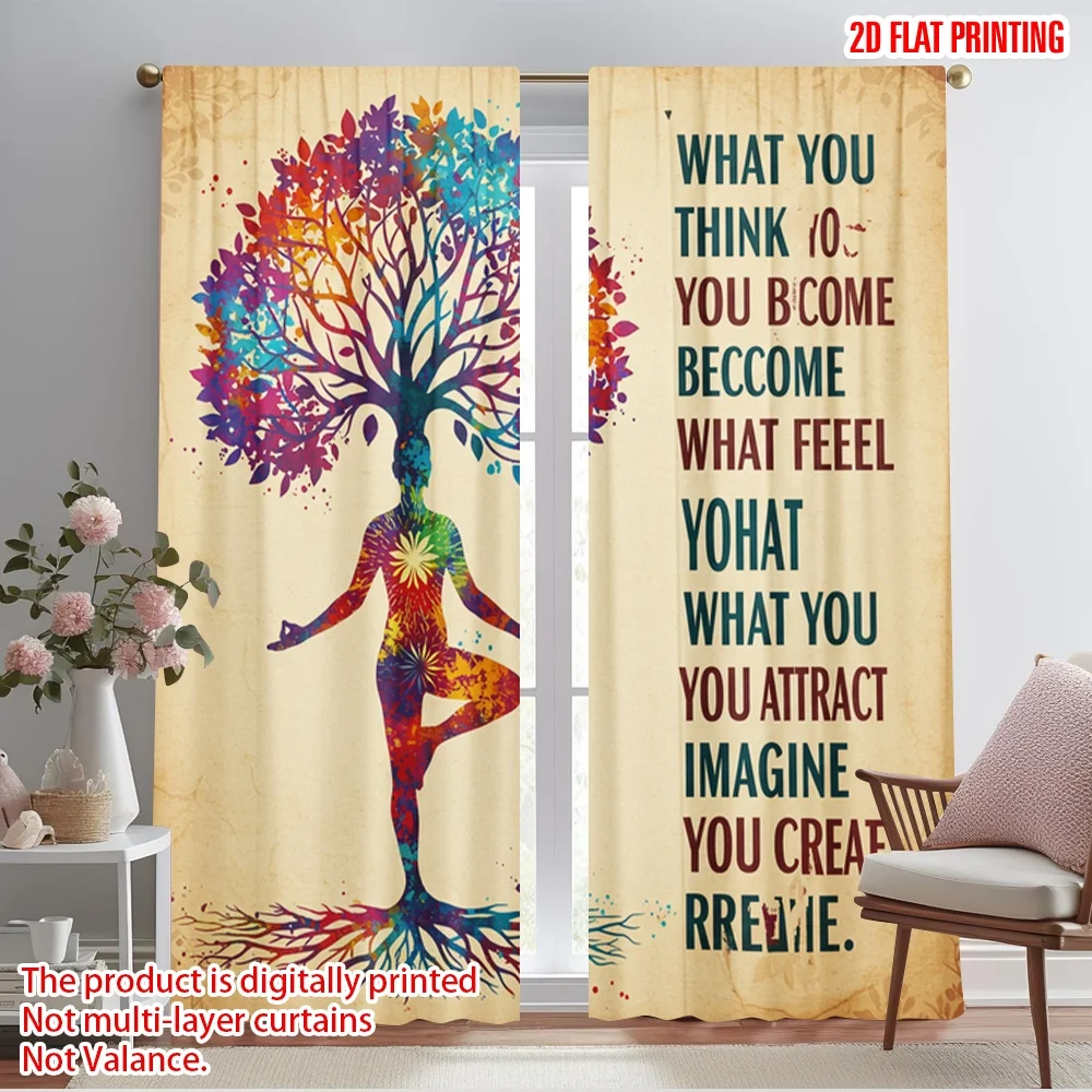 2pcs 2D flat printing Scene Curtains What You Think You Become 100% Polyester Fabric Without Electricity 0 Use for Holiday
2pcs 2D flat printing Scene Curtains What You Think You Become 100% Polyester Fabric Without Electricity 0 Use for Holiday