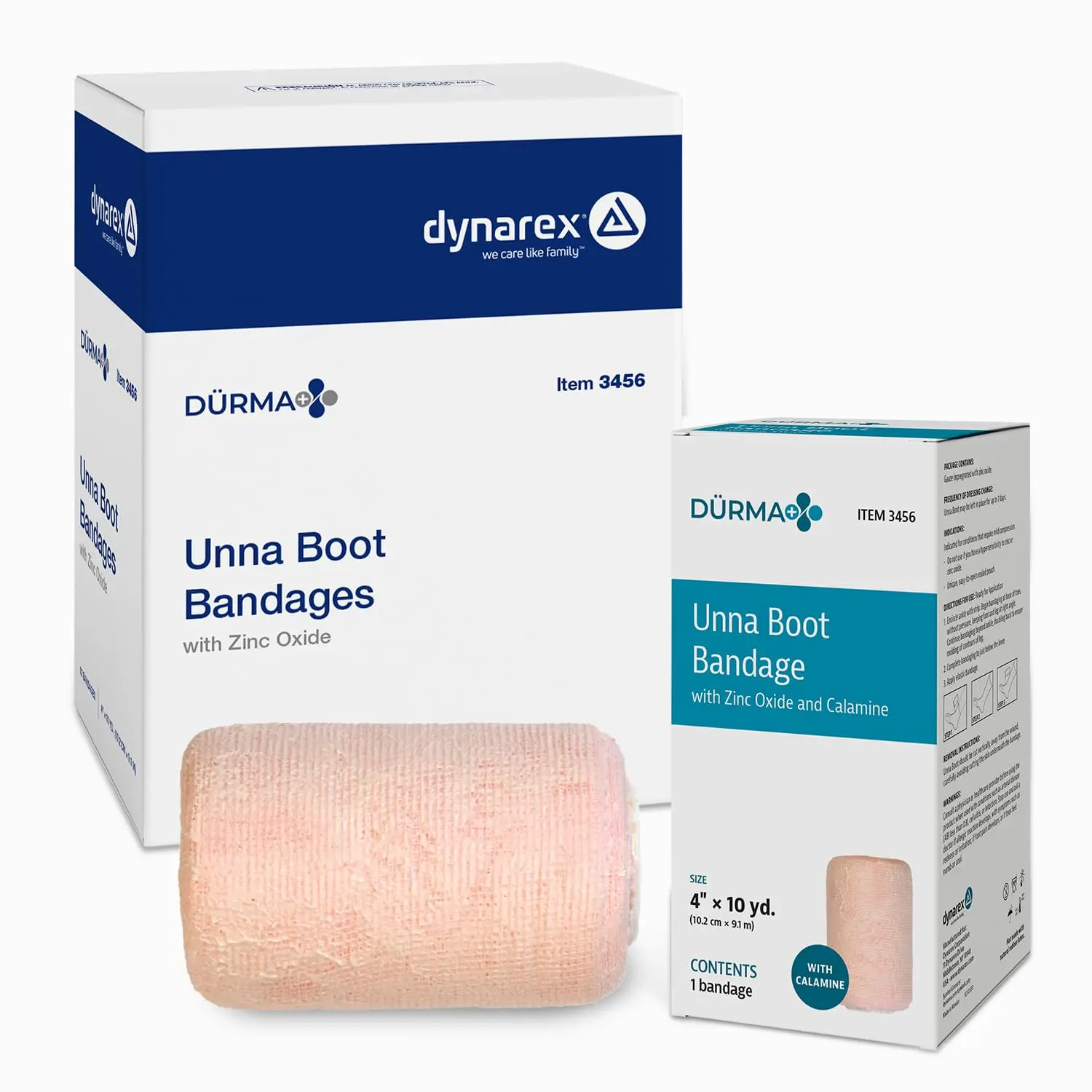 Unna Boot Bandages with Zinc Oxide & Calamine - Compression for Leg Ulcers, Edema, Sprains - 4" x 10 yds, Case of 12 Rolls
Unna Boot Bandages with Zinc Oxide & Calamine - Compression for Leg Ulcers, Edema, Sprains - 4" x 10 yds, Case of 12 Rolls