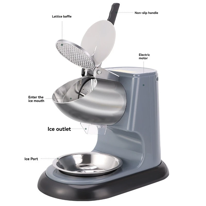 Ice crusher Commercial high-power ice shaver Cross-border small electric stall Milk tea shop smoothie machine Mianmian machine
Ice crusher Commercial high-power ice shaver Cross-border small electric stall Milk tea shop smoothie machine Mianmian machine